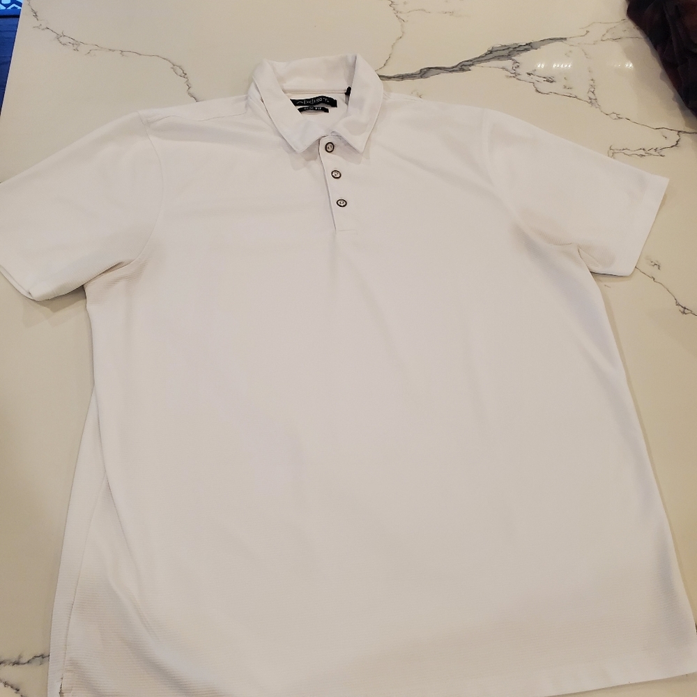AXIST White Silky Men's Polo